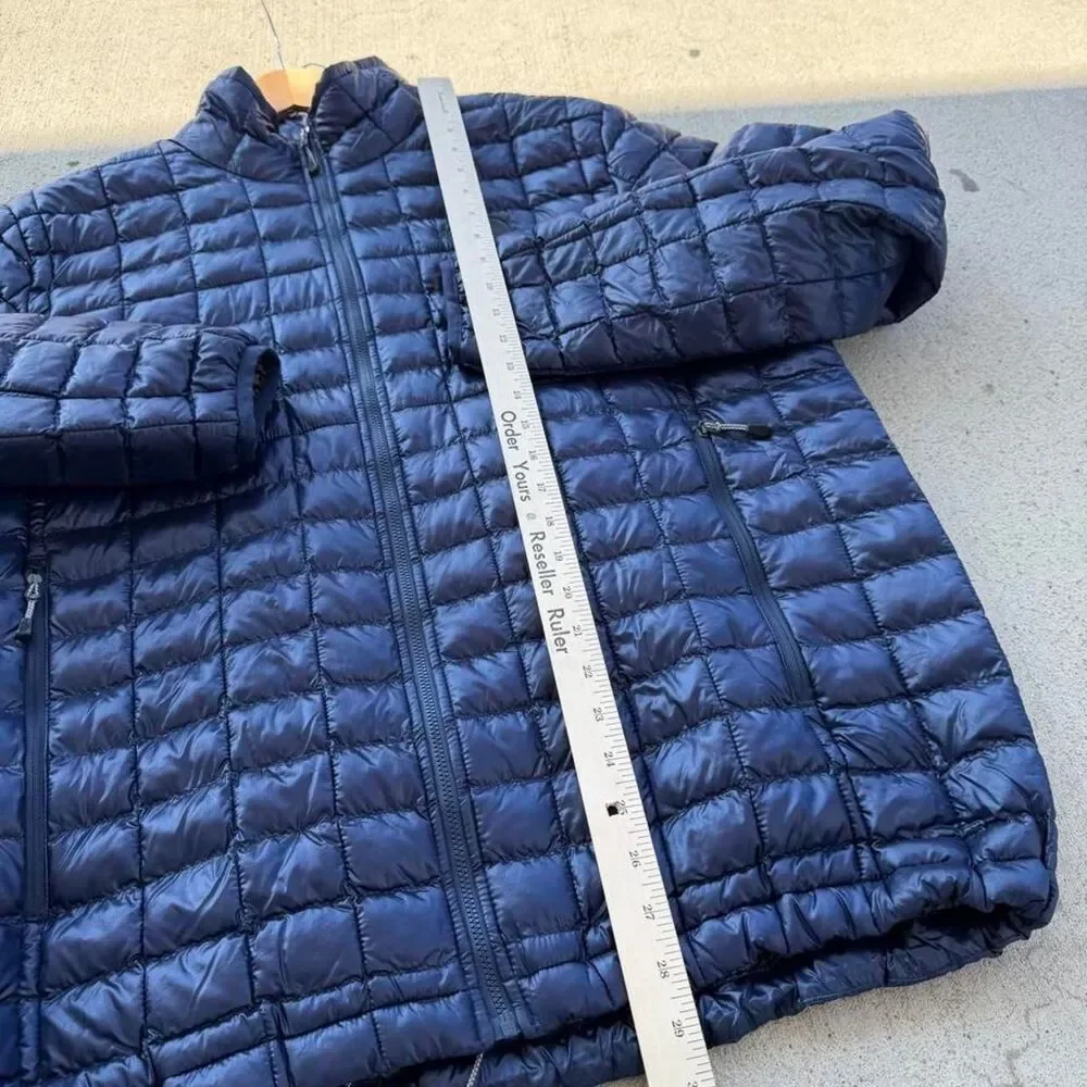 The North Face Thermoball Insulated Puffer Jacket Navy Blue Mens Medium
